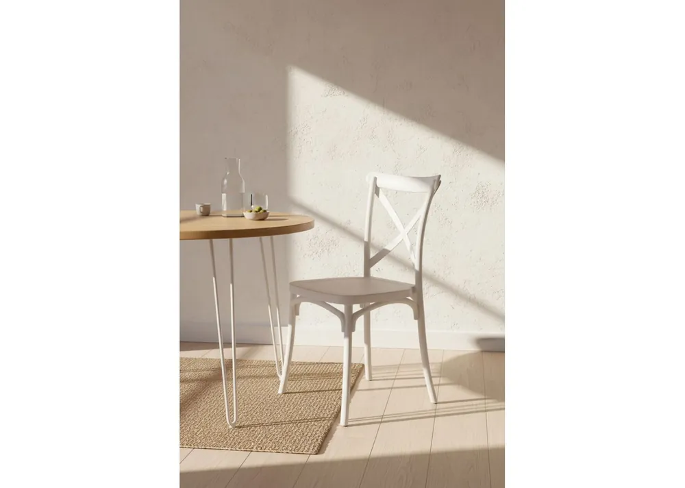 Pack 4 Sillas Altea Polipropileno efecto Madera