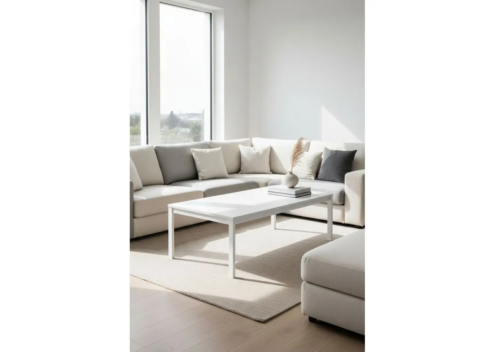 Mesa Centro Tian 120x60cm Blanca - Mesas