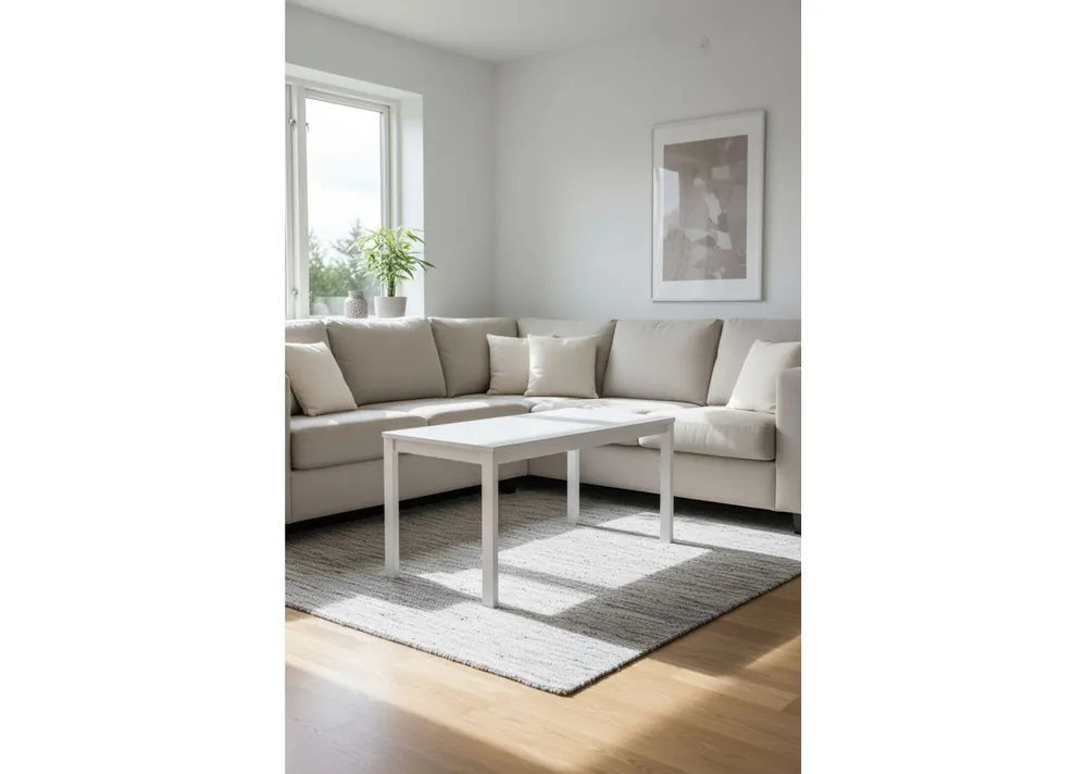 Mesa Centro Tian 75x40cm Blanca - Mesas