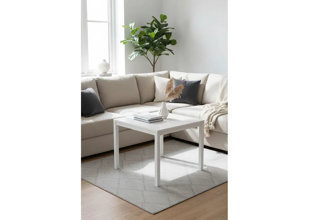 Mesa Centro Tian 50x50cm Blanca - Mesas