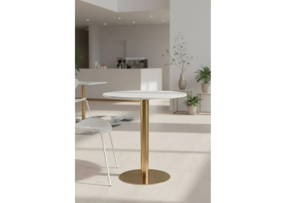 Mesa Firro Redonda 70cm Golden - Mesas