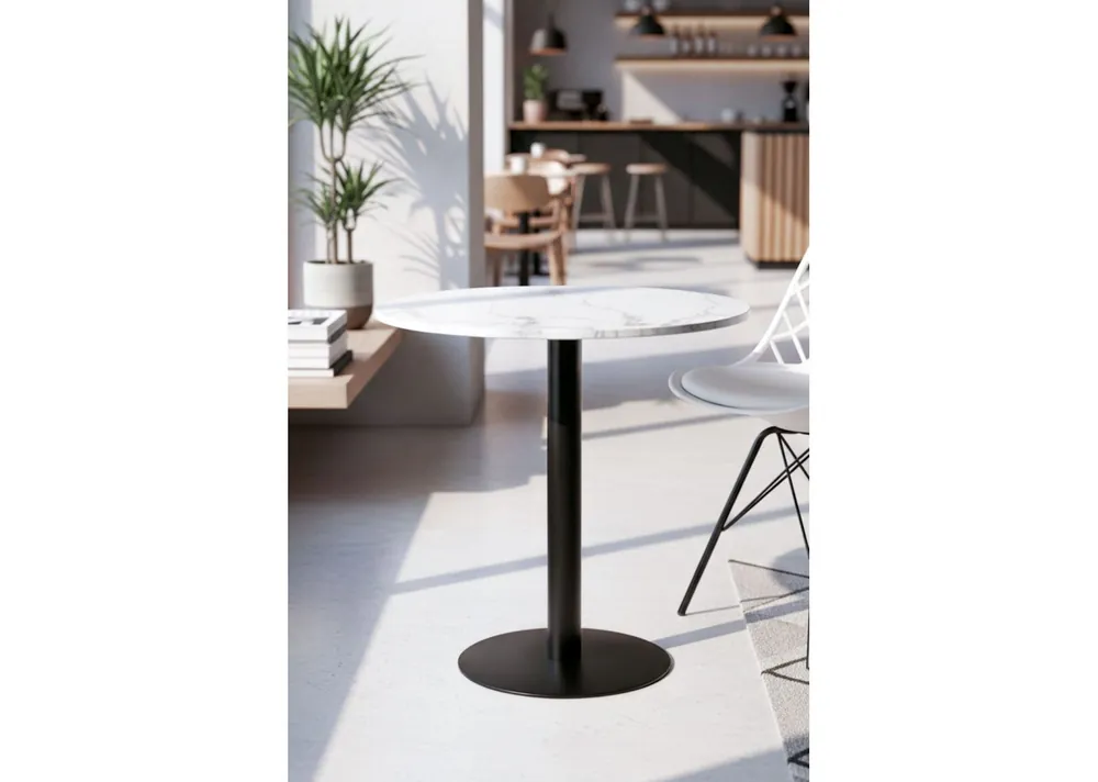 Mesa Firro Redonda 70cm Negra - Mesas