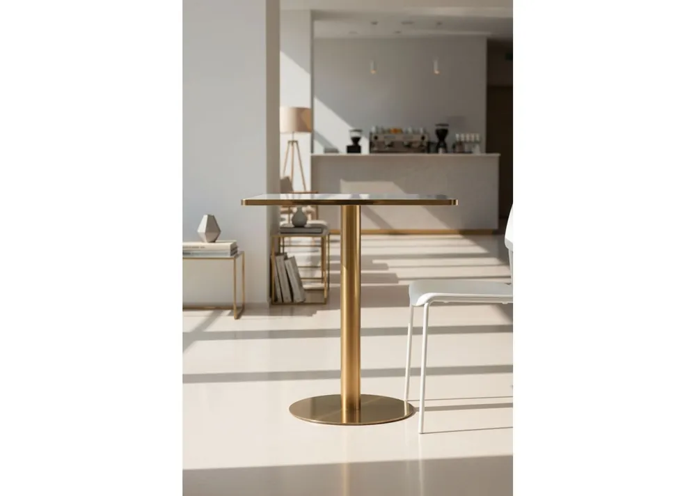 Mesa Firro Cuadrada 70cm Golden - Mesas
