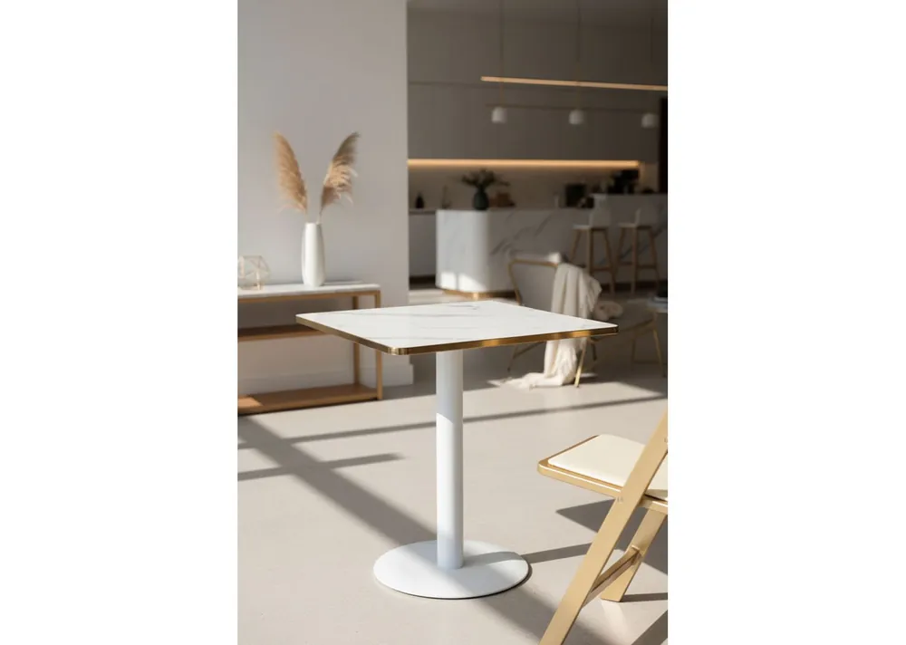Mesa Firro Cuadrada 70cm Blanca - Mesas