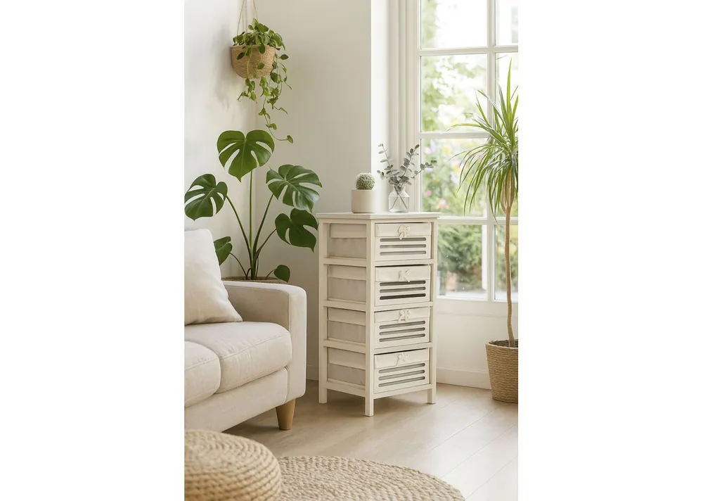 Cajonera Ancha Kirota 4 Cajones - Muebles