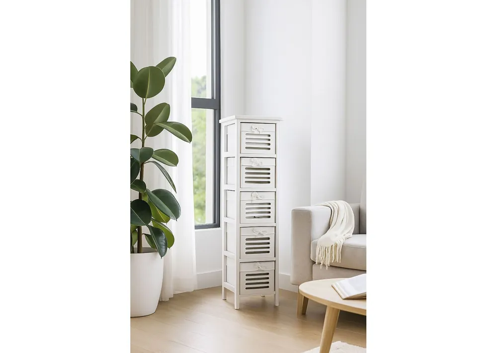 Cajonera Estrecha Kirota 5 Cajones - Muebles