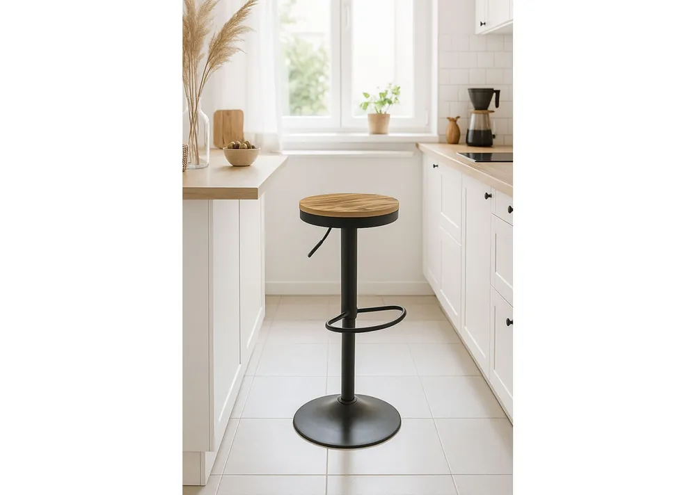 Taburete Vikin Asiento Madera - Taburetes