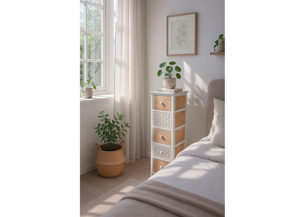 Cajonera Estrecha Solany 5 Cajones - Muebles