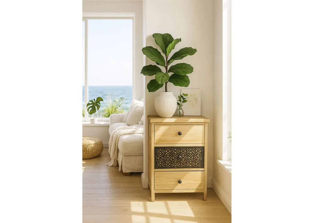 Cajonera Ancha Tidalon 3 Cajones - Muebles