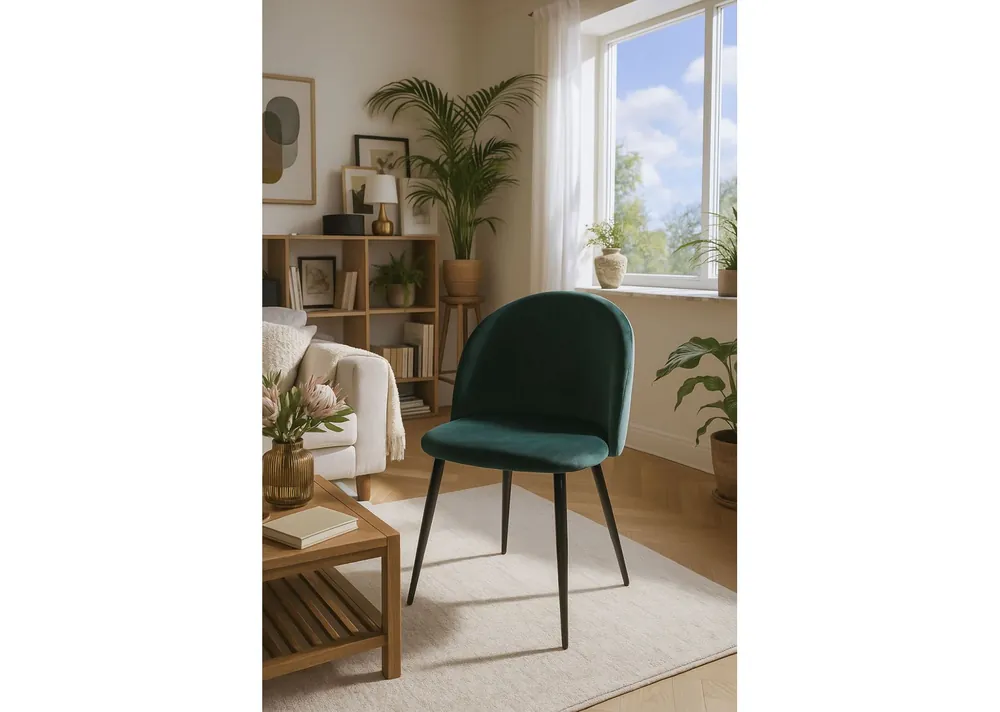 Silla Black Vint Terciopelo - Sillas