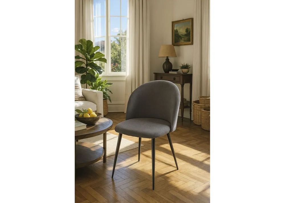 Silla Black Vint Tela - Sillas