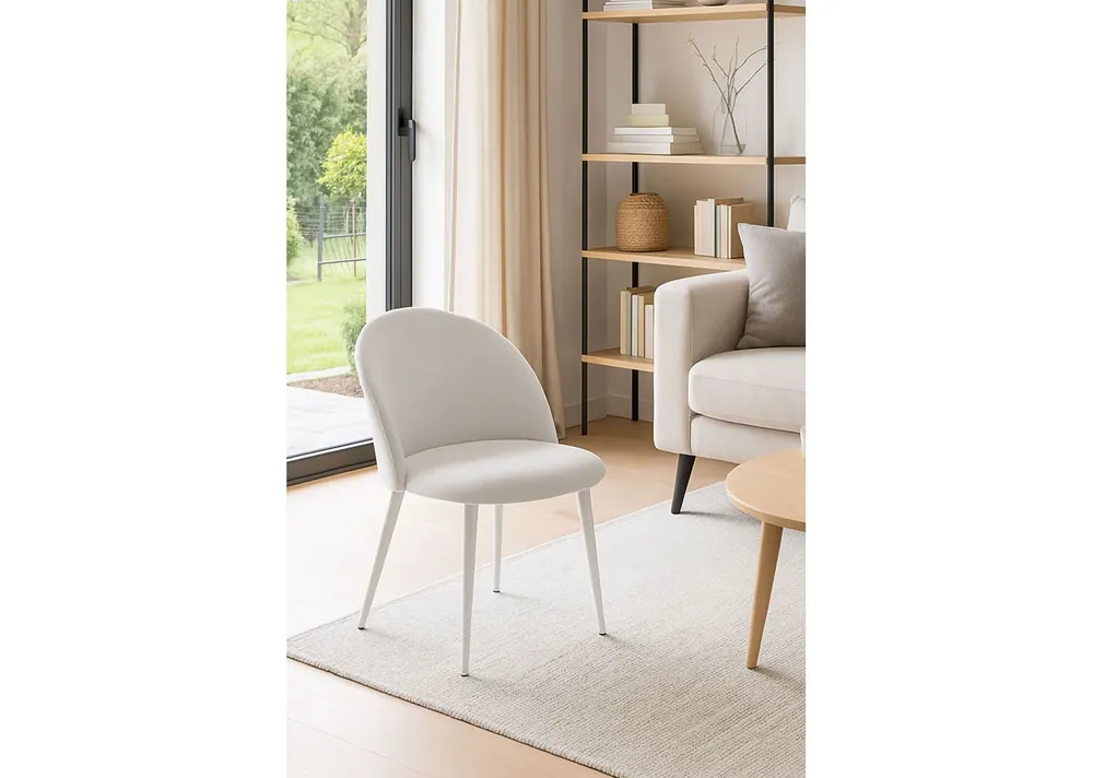 Silla White Vint Tela - Sillas