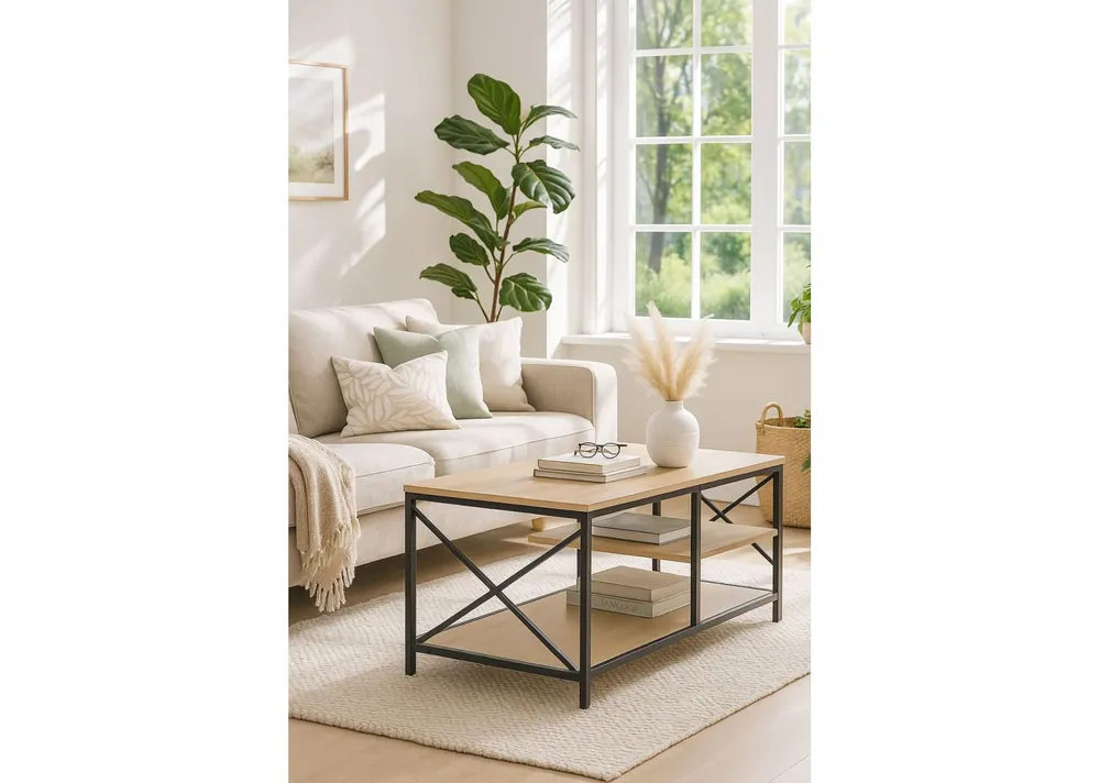 Mesa Centro Lesly 100 x 50 cm - Muebles