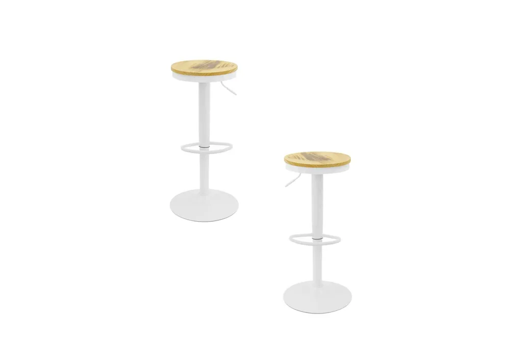 Pack 2 Taburetes Vikin Asiento Madera - Packs Taburetes Altos