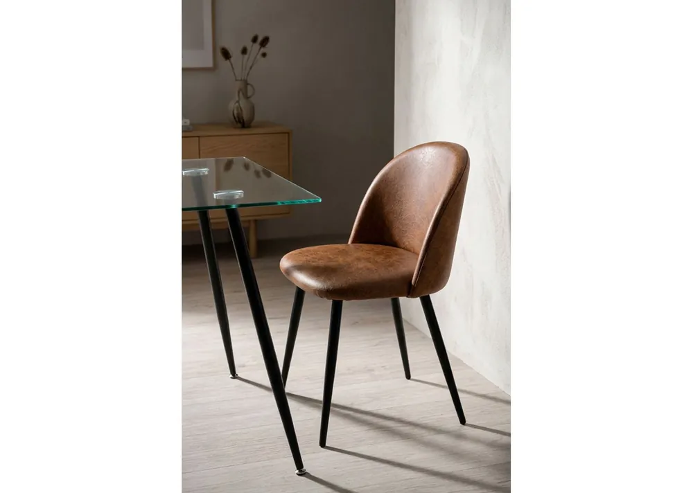 Silla Black Vint Polipiel Vintage - Sillas