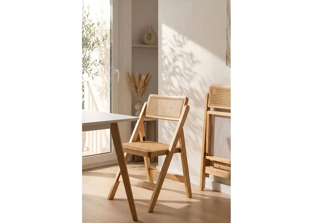 Pack 4 Sillas Plegables Vivo Madera Natural