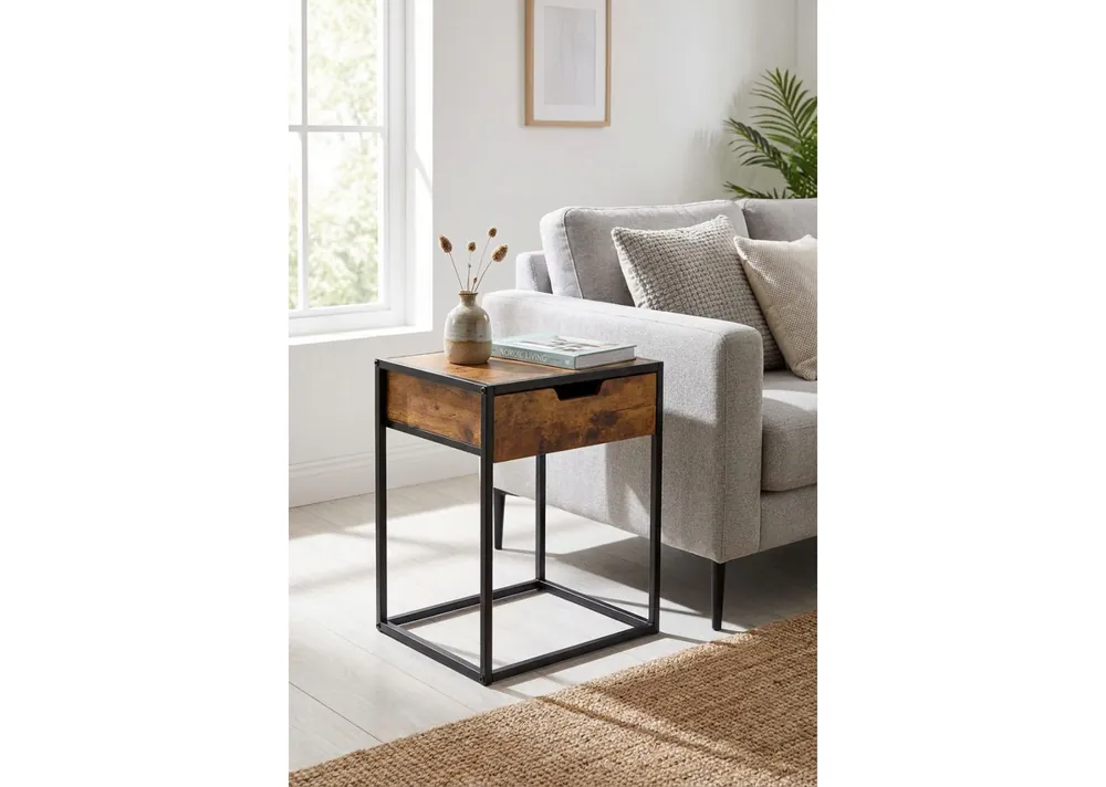 Mesita Auxiliar Soli con Cajón 40 x 30 cm - Mesas