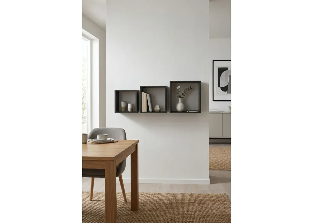 Set 3 Estante Berna Black - Muebles