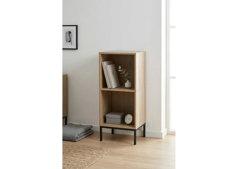 Estantería Ales 2 Compartimentos Pata Metal - Muebles