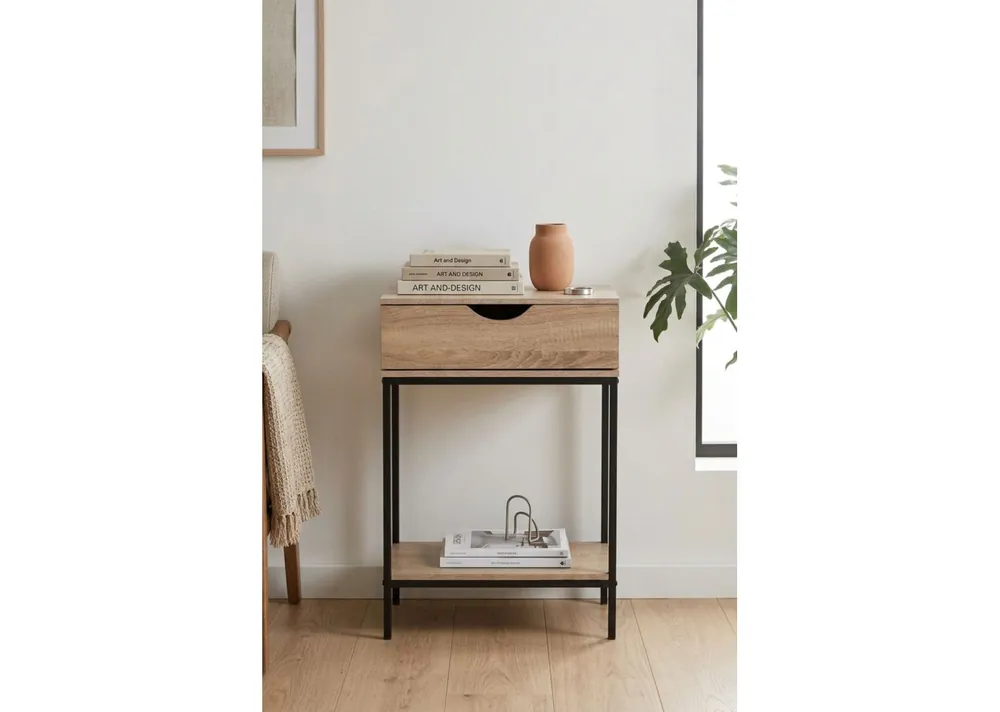 Mueble Ceto con Cajón Madera-Metal