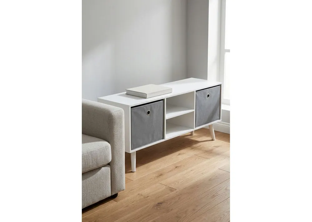 Mesita Auxiliar Faro C/2 Cajón NW 110 x 29 cm - Muebles