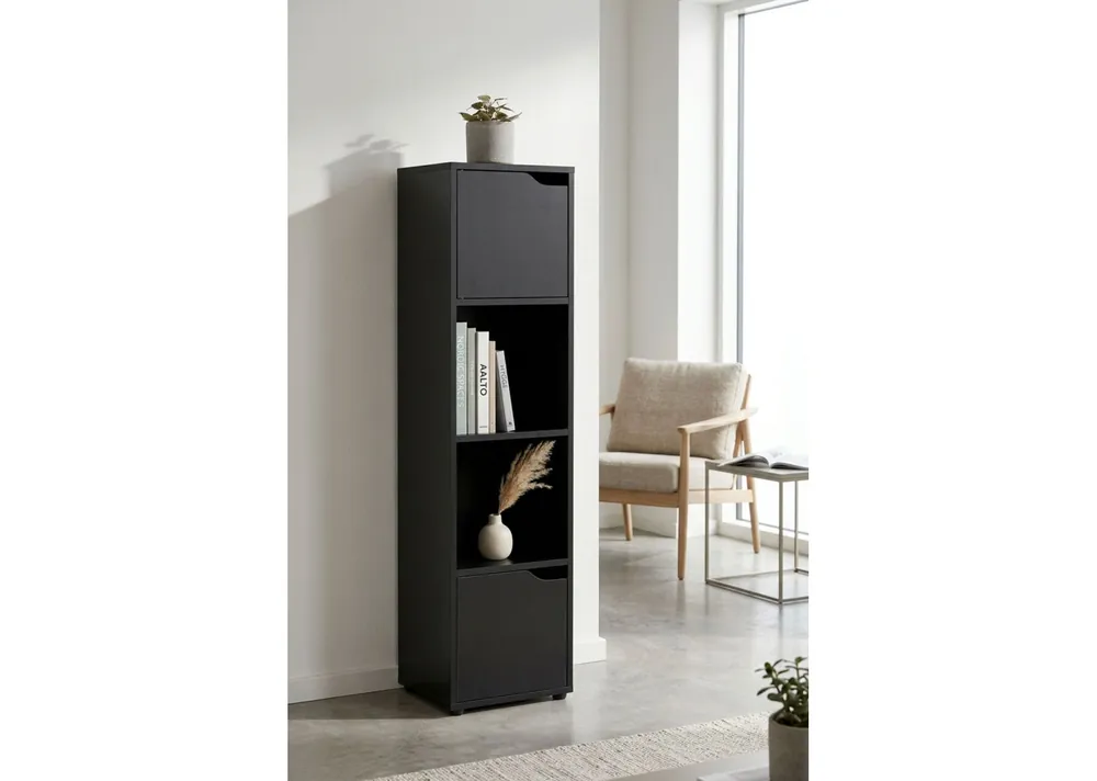 Estantantería Ivar 4 Compartimentos con 2 Puertas - Muebles
