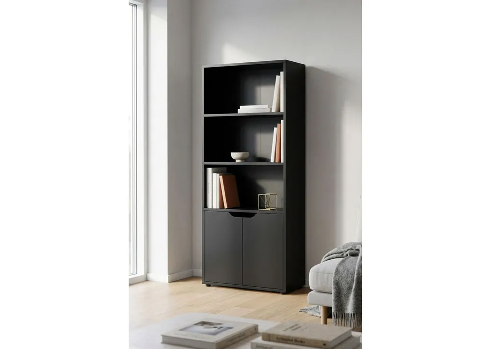 Estantería Thor Madera 4 Niveles con Puerta - Muebles