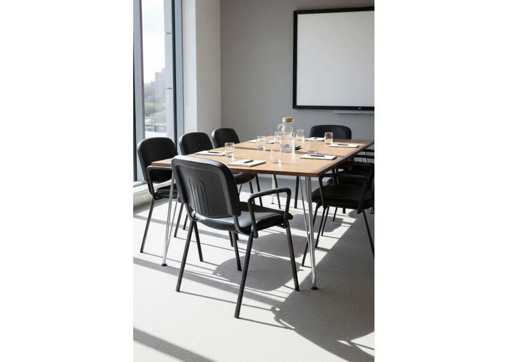 Pack 4 Sillas Ofis Polipiel con Brazos