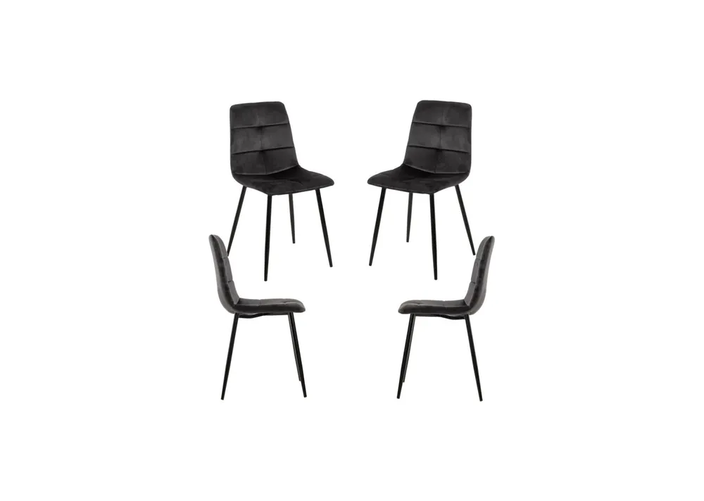 Pack 4 Sillas Daris Terciopelo - Packs Sillas Comedor
