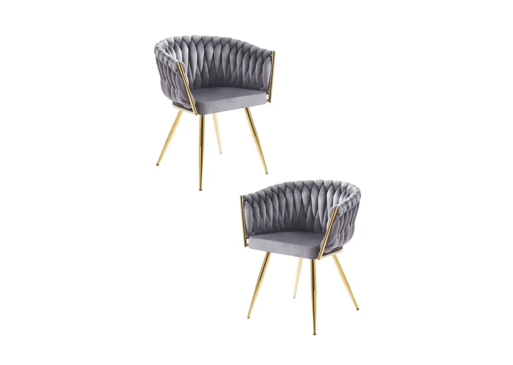 Pack 2 Sillas Widny Golden Terciopelo - Packs Sillas Comedor