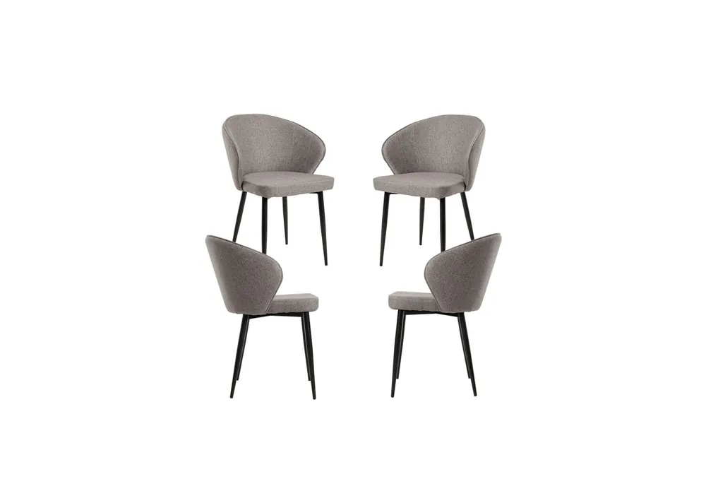 Pack 4 Sillas Zalva Tela - Packs Sillas Comedor