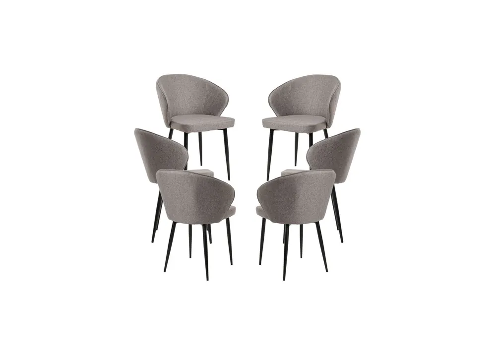 Pack 6 Sillas Zalva Tela - Packs Sillas Comedor