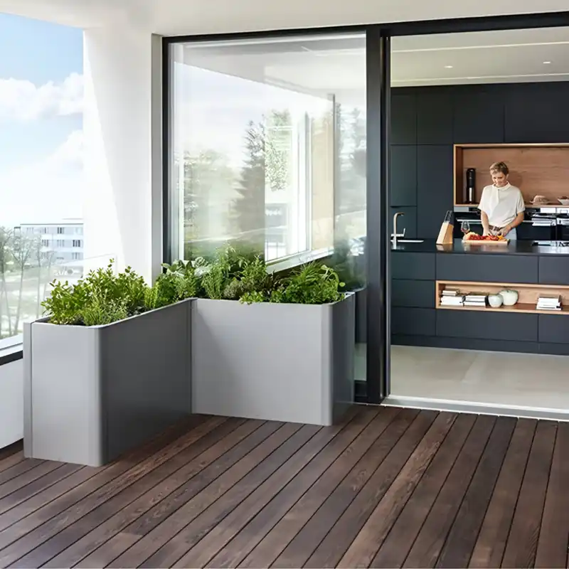 Jardinera Metálica Belvedere L200Mini Biohort