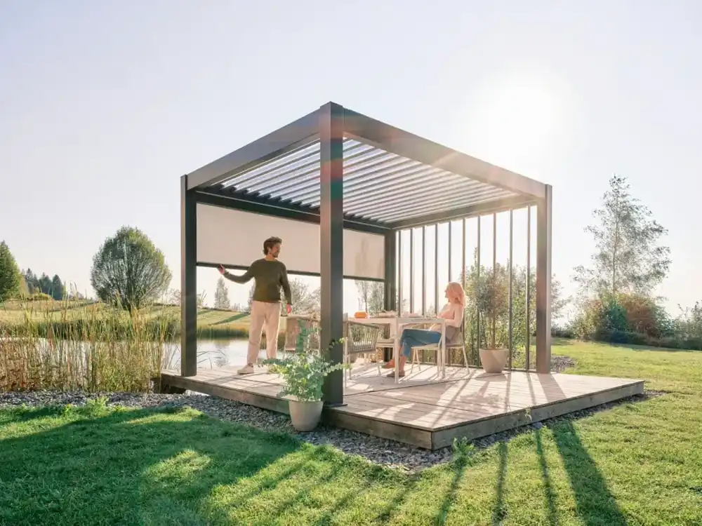 Cortina Enrollable 3,5m Pérgola Bioclimática Biohort