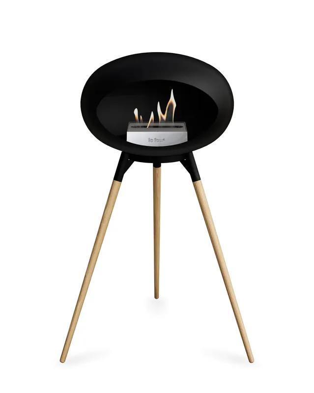 Chimenea Black Ground Wood High Le Feu - DOME