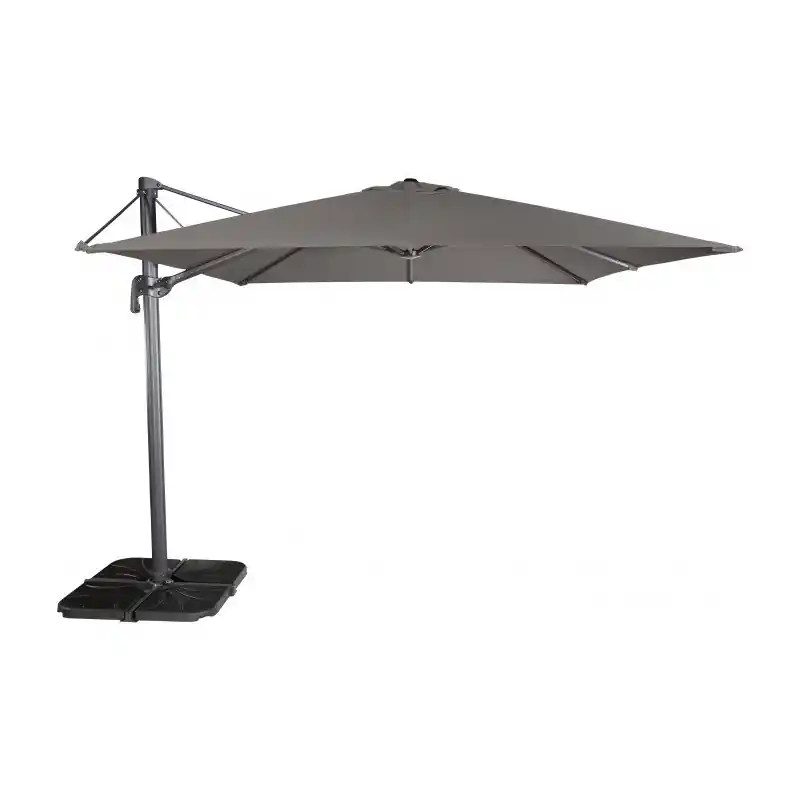 Parasol Flexo Mástil Negro 300×300 cm - Ezpeleta