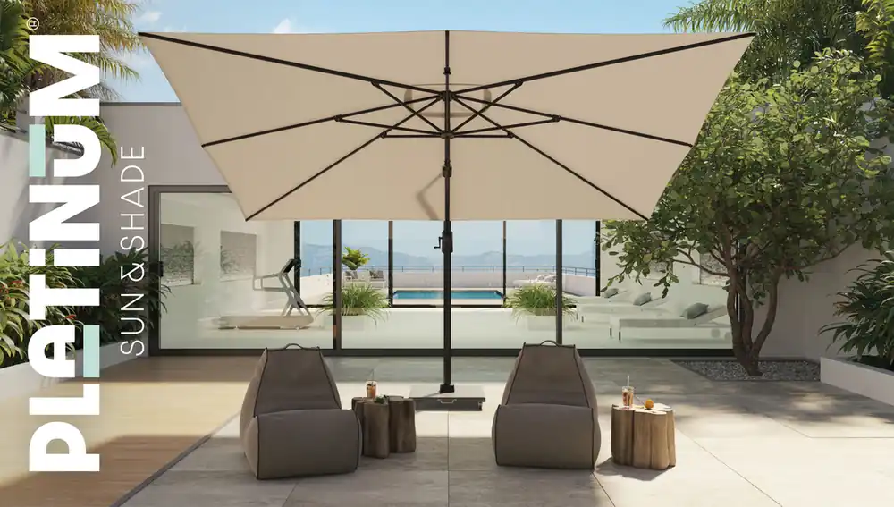 Parasol Challenger T1 3x3mt Platinum - Platinum Outdoorable