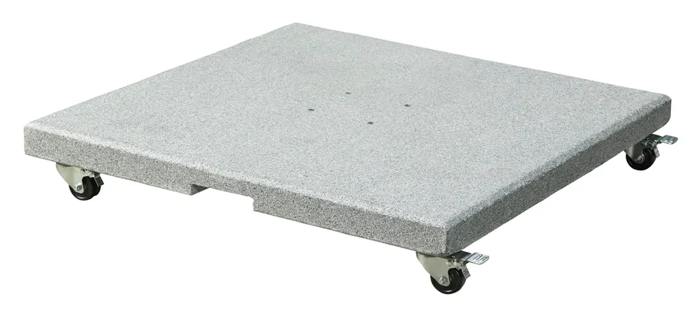 Base Parasol Salerno Platinum - Platinum Outdoorable
